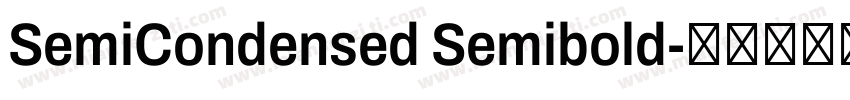 SemiCondensed Semibold字体转换